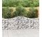 Panier De Gabions Arqué 200x30x80/100 Cm Fer Galvanisé