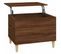 Table Basse Chêne Marron 60x44,5x45 Cm Bois Contreplaqué