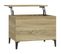 Table Basse Chêne Sonoma 60x44,5x45 Cm Bois Contreplaqué