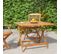 Table Pliable De Jardin 90x90x75 Cm Bois D'acacia Solide