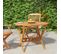 Table Pliable De Jardin 90x75 Cm Bois D'acacia Solide