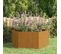 Jardinière Rouillé 90x90x45 Cm Acier Corten