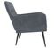 Fauteuil Gris Foncé 62x79x79 Cm Velours