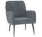 Fauteuil Gris Foncé 62x79x79 Cm Velours