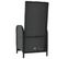 Fauteuils Inclinables D'extérieur Et Coussins 2pcs Poly Rotin Noir