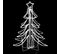 Arbres De Noël Pliables Avec LED 2 PCs Blanc Chaud 87x87x93 Cm