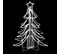 Arbres De Noël Pliables Avec LED 3 PCs Blanc Chaud 87x87x93 Cm