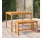 Banc De Jardin 80 Cm Bois Massif D'acacia