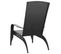 Chaise De Jardin Adirondack Noir Résine Tressée