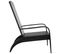 Chaise De Jardin Adirondack Noir Résine Tressée