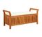 Banc De Rangement De Jardin Avec Coussin 126 Cm Bois D'acacia