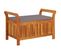 Banc De Rangement De Jardin Avec Coussin 91 Cm Bois D'acacia