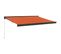 Auvent Rétractable Orange Et Marron 3x2,5 M Tissu Et Aluminium