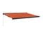 Auvent Rétractable Orange Et Marron 4x3 M Tissu Et Aluminium