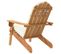 Chaise De Jardin Adirondack Avec Coussins Bois Massif D'acacia