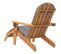 Chaise De Jardin Adirondack Et Repose-pieds Bois Massif Acacia