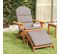 Chaise De Jardin Adirondack Et Repose-pieds Bois Massif Acacia