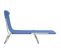 Chaises Longues Pliables 2 PCs Bleu Textilène Et Acier