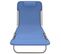 Chaises Longues Pliables 2 PCs Bleu Textilène Et Acier