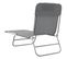 Chaises Longues Pliables 2 PCs Gris Textilène Et Acier