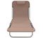 Chaises Longues Pliables 2 PCs Marron Textilène Et Acier