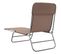 Chaises Longues Pliables 2 PCs Marron Textilène Et Acier