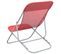 Chaises De Plage Pliantes 2pcs Textilène Acier Enduit De Poudre