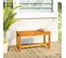 Banc De Jardin 80x35x45 Cm Bois Massif D'acacia