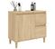 Armoire Salle De Bain Chêne Sonoma 65x33x60 Cm