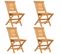 Chaises De Jardin Pliantes Lot De 4 47x63x90cm Bois Massif Teck