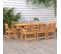 Table De Jardin 200x90x75 Cm Bois D'acacia Solide