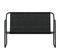 Banc De Jardin à 2 Places Avec Coussin Anthracite Acier