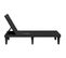 Chaise Longue Noir 155x58x83 Cm Polypropylène