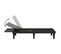 Chaise Longue Noir 155x58x83 Cm Polypropylène