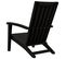 Chaise De Jardin Adirondack Noir Polypropylène