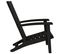 Chaise De Jardin Adirondack Noir Polypropylène