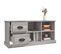 Meuble TV Sonoma Gris 102x35,5x47,5 Cm Bois Contreplaqué