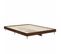 Cadre De Lit Chêne Marron 135x190 Cm Bois Contreplaqué