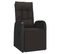 Ensemble De Salon De Jardin 2 PCs Noir Poly Rotin Et Acier