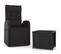 Ensemble De Salon De Jardin 2 PCs Noir Poly Rotin Et Acier