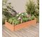 Jardinière De Jardin Doublure 120x60x25 Cm Bois Massif Sapin