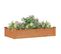 Jardinière De Jardin Doublure 120x60x25 Cm Bois Massif Sapin