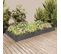 Jardinière De Jardin Doublure 240x120x25 Cm Bois Massif Sapin