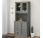 Dessus De Commode Vigo Gris 78x30x100 Cm Bois Massif De Pin