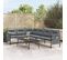 Salon De Jardin 2 PCs Anthracite Acier