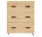 Commode Chêne Sonoma 69,5 X 34 X 90 Cm Bois Contreplaqué