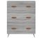 Commode Sonoma Gris 69,5 X 34 X 90 Cm Bois Contreplaqué