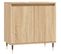 Armoire De Bain Chêne Sonoma 58x33x60 Cm Bois Contreplaqué