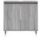 Armoire De Bain Sonoma Gris 58x33x60 Cm Bois Contreplaqué