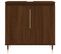 Armoire De Bain Chêne Marron 58x33x60 Cm Bois Contreplaqué